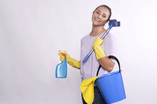 Office hygiene and sanitizing in an E17 workplace